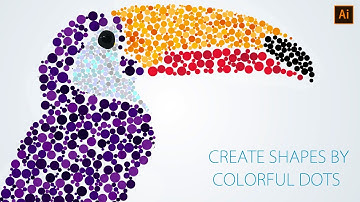 how to create shapes by Colorful dots | adobe illustrator tutorial