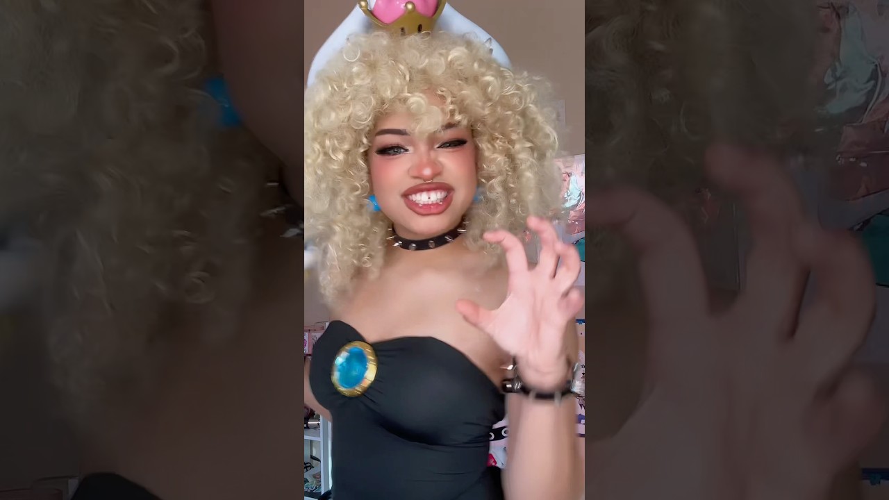 Bowsette Transition🖤 #princesspeach #cosplay