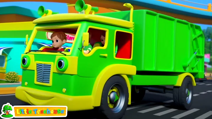Wheels On The Garbage Truck, Street Vehicle and Song for Babies