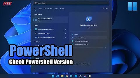 How to Check Powershell Version on Windows 11