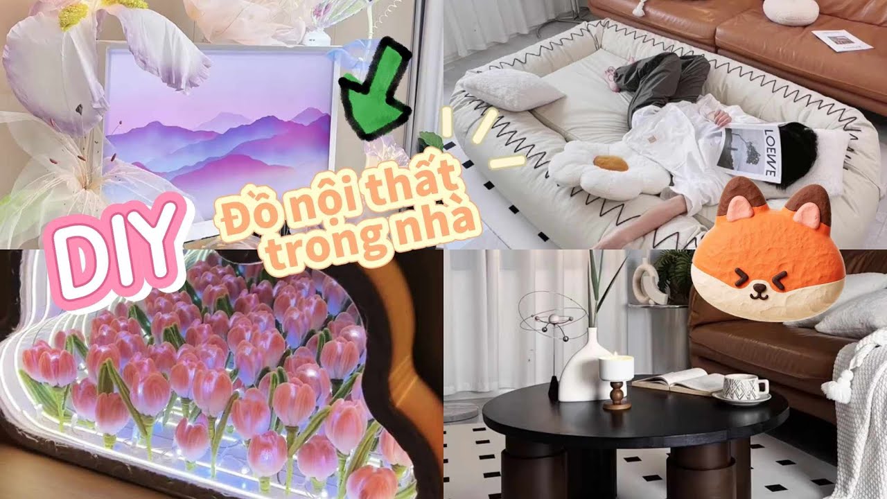 DIY| Cô gái tự tay làm đồ nội thất trang trí nhà cửa| The girl makes her own home decor