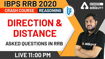 Direction & Distance | Asked Questions In RRB | Reasoning | IBPS RRB 2020 Crash Course
