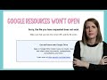 HELP! My GOOGLE DRIVE resource WON&#39;T OPEN! -- Google Drive troubleshooting tips and tricks