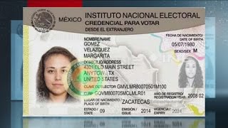 Credenciales mexicanas para votar desde EEUU
