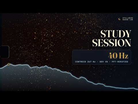 Study Session — 40 Hz Gamma Focus, 2 Hours | Science-Based