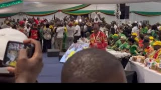 Chaos rocks ZANU PF as ZANU PF organized youths sings songs attacking Chiwenga.
