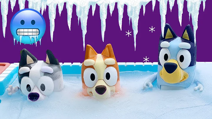 NEW Bluey, Bingo & Muffin are FROZEN by Elsa & Ann...