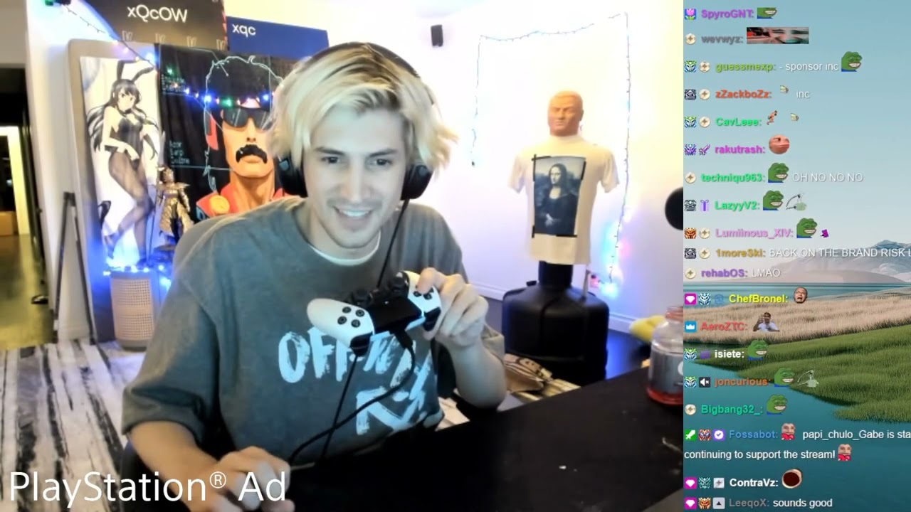 xQc tests PS5 Dualsense mic