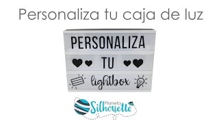 Personalizar tu caja de luz con Silhouette – Planeta Silhouette