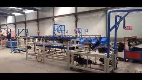 automatic chain link fence machine loading