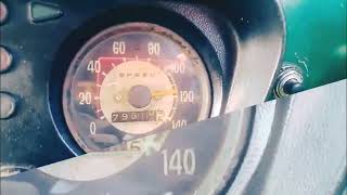 Mitsubishi 4DR5 J24 jeep (1978) speeding on Highway