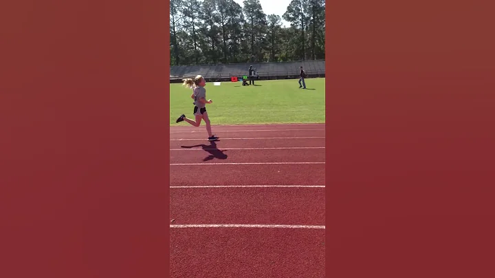 TG finishing her Play 60 run! She was awesome!