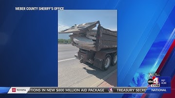 Utah Highway Patrol Sharing pics to remind drivers to secure loads