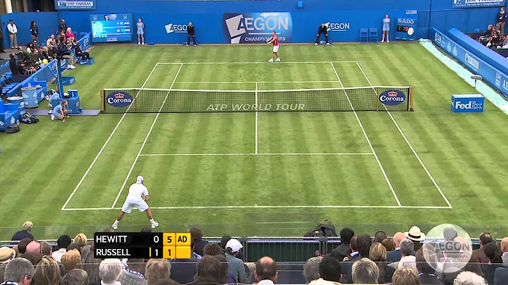 Lleyton Hewitt v Michael Russell Match Highlights