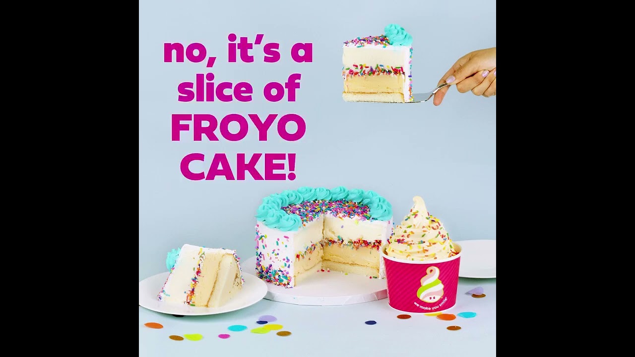 This isn't just a cake, it's a Menchie's froyo cake - 