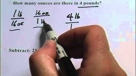 Problems with Pounds and Ounces