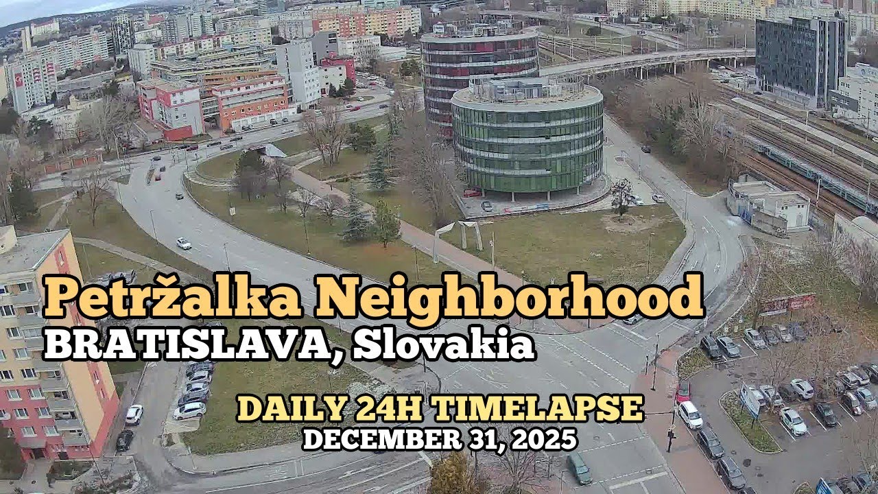 Petržalka Neighborhood - Daily Timelapse: December 31, 2025 [Bratislava, Slovakia]