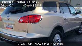 2010 Buick Enclave Cxl 4Dr Crossover W1Xl For Sale In Gilro