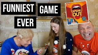 THIS GAME MADE HER TEETH FALL OUT | "SPEAK OUT" game ft. DAD & GRANDMA