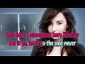 Demi Lovato - Let It Go (from Frozen) [Karaoke / Instrumental]