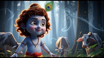 🌸✨ Shree Krishna Govind Hare Murari – Soothing Song by Little Krishna ✨🌸