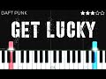 Daft Punk - Get Lucky (Official Audio) ft. Pharrell Williams, Nile Rodgers | Piano Tutorial