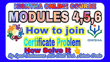 #CertificateIssue #LinksModules 4,5,6 How to solve Certificate problem and How to join 4,5,6modules.