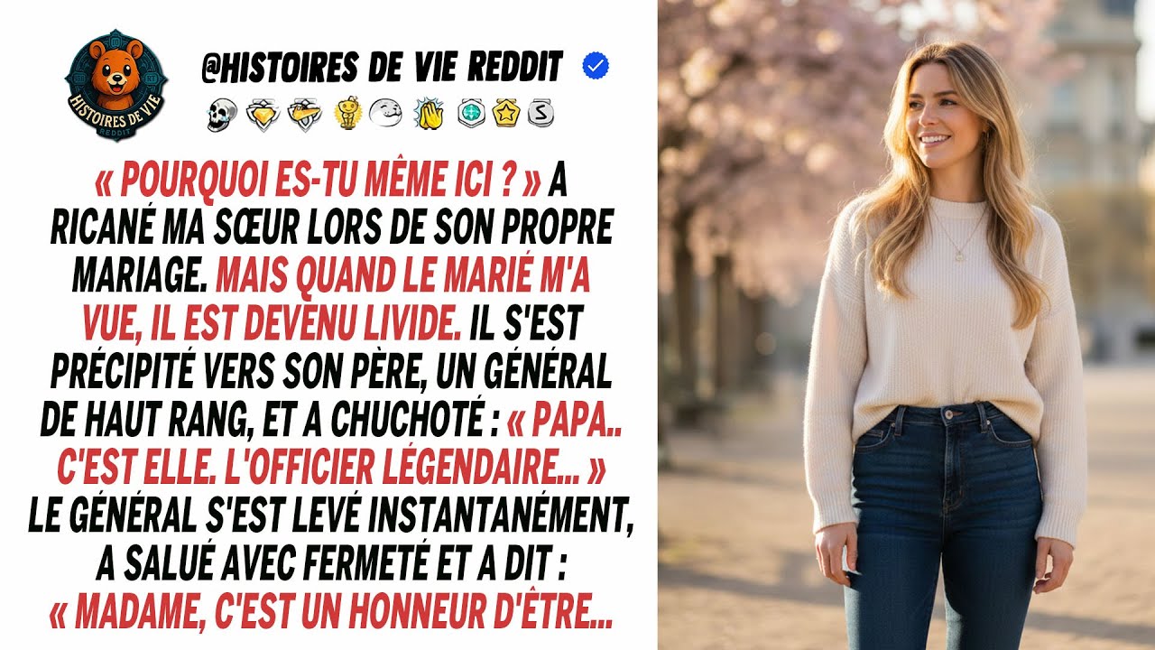 Ma sœur m'a insultée à son mariage ; le général, père du marié, m'a honorée en public.