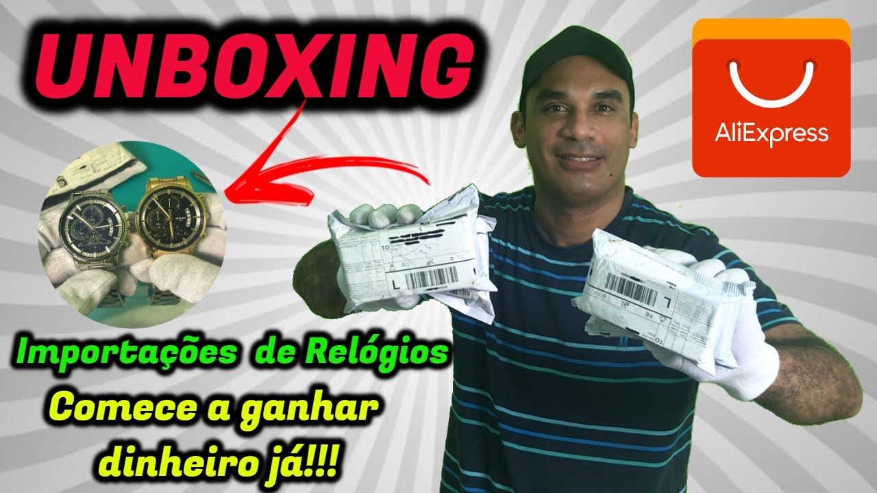 UNBOXING DE RELÓGIOS PELO ALIEXPRESS! Comece agora sua importação!