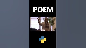 There are poems in Python
