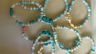 Clay beaded bracelets Beach Style