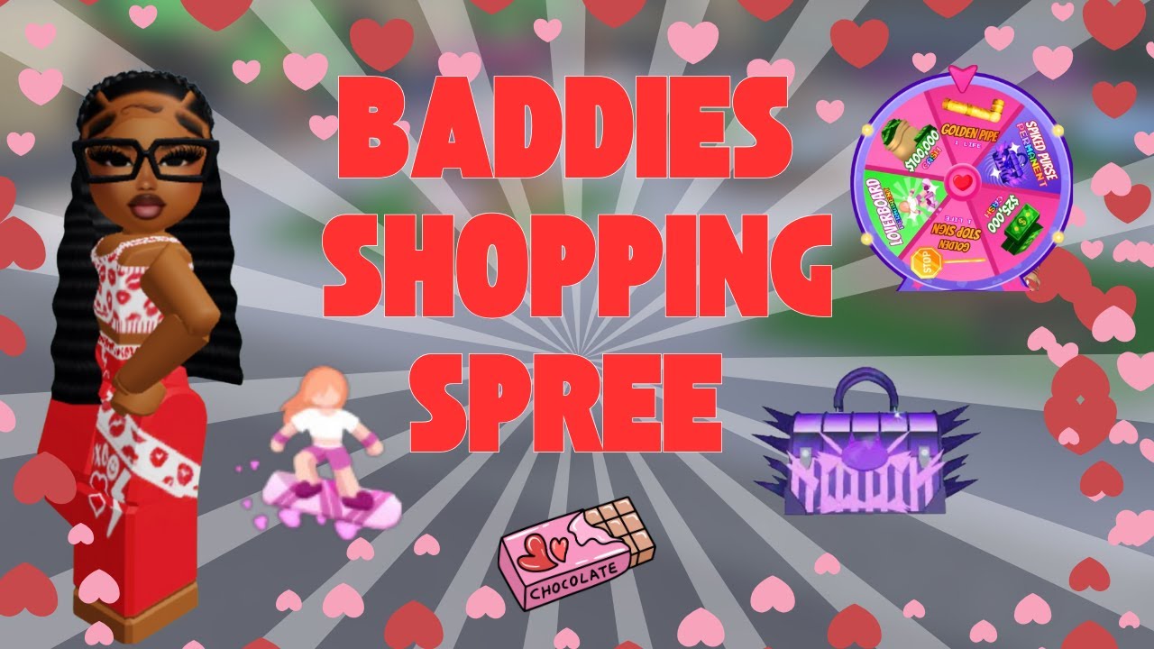 BADDIES SHOPPING SPREE (DID I GET SPIKED PURSE OR LOVERBOARD)💕 BADDIES ROBLOX