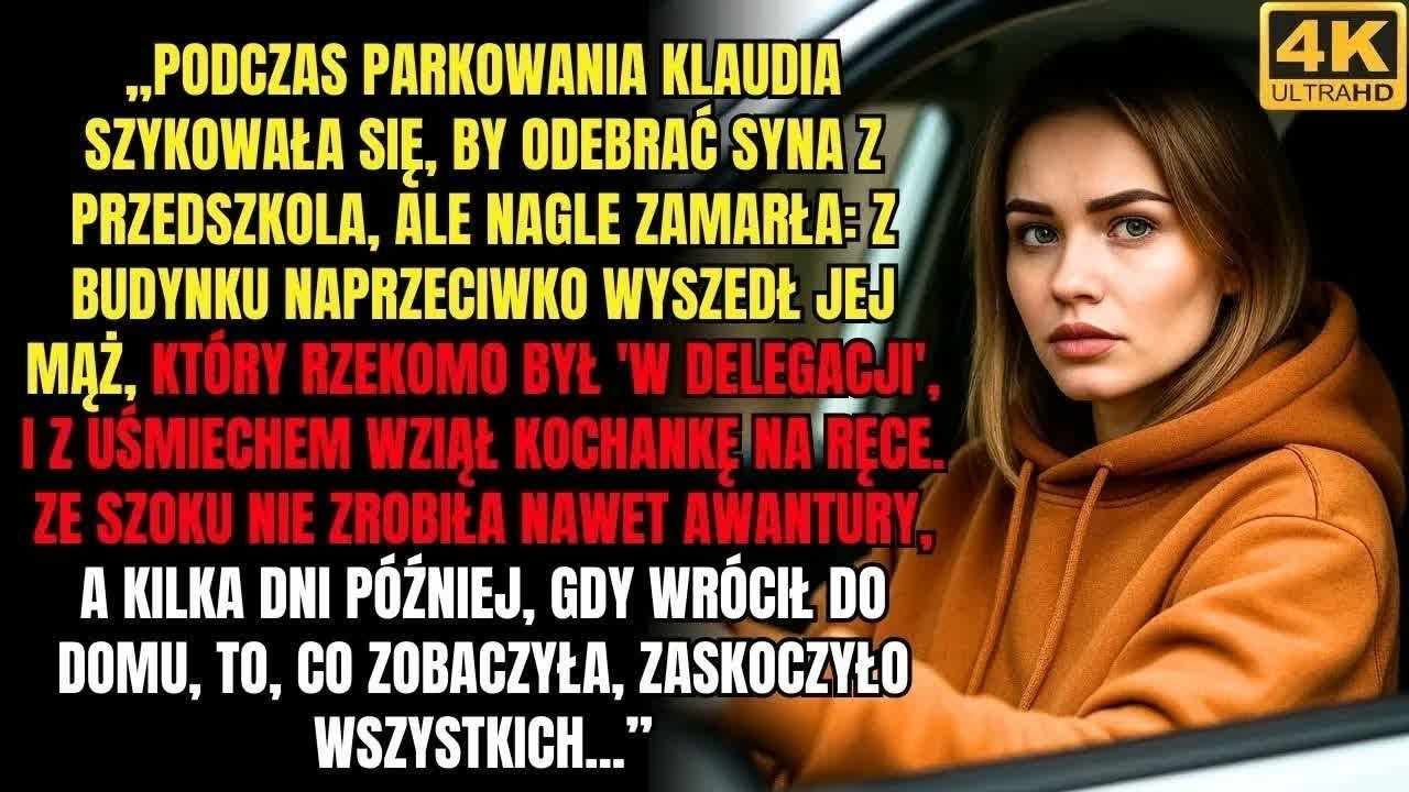 Zaparkowałam przed przedszkolem, żeby odebrać syna, i zamarłam. Z bloku naprzeciwko wyszedł mój mąż. Miał być w delegacji. Zamiast tego całował kobietę w czerwonym płaszczu, zupełnie jakby to było...