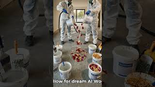 Professional Epoxy Floor Project Time-lapse - Watch The Master Craftsman At Work #resinart