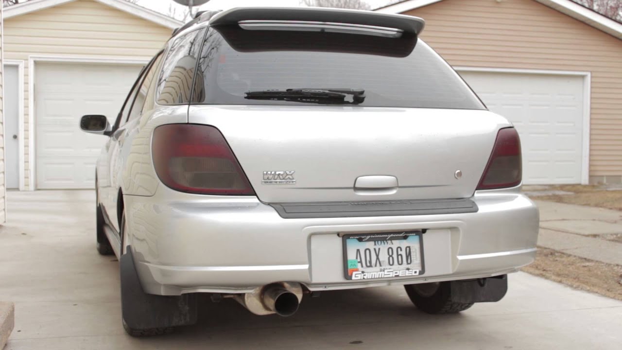 03 WRX Exhaust - YouTube