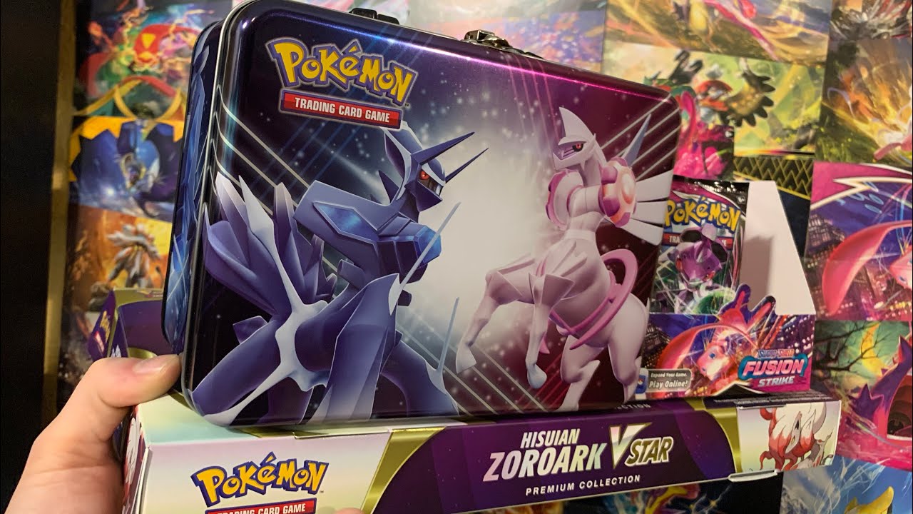 New Pokémon Winter Collector Chest Plus Zoroark VSTAR Box and 18 Packs of Fusion Strike Opening!