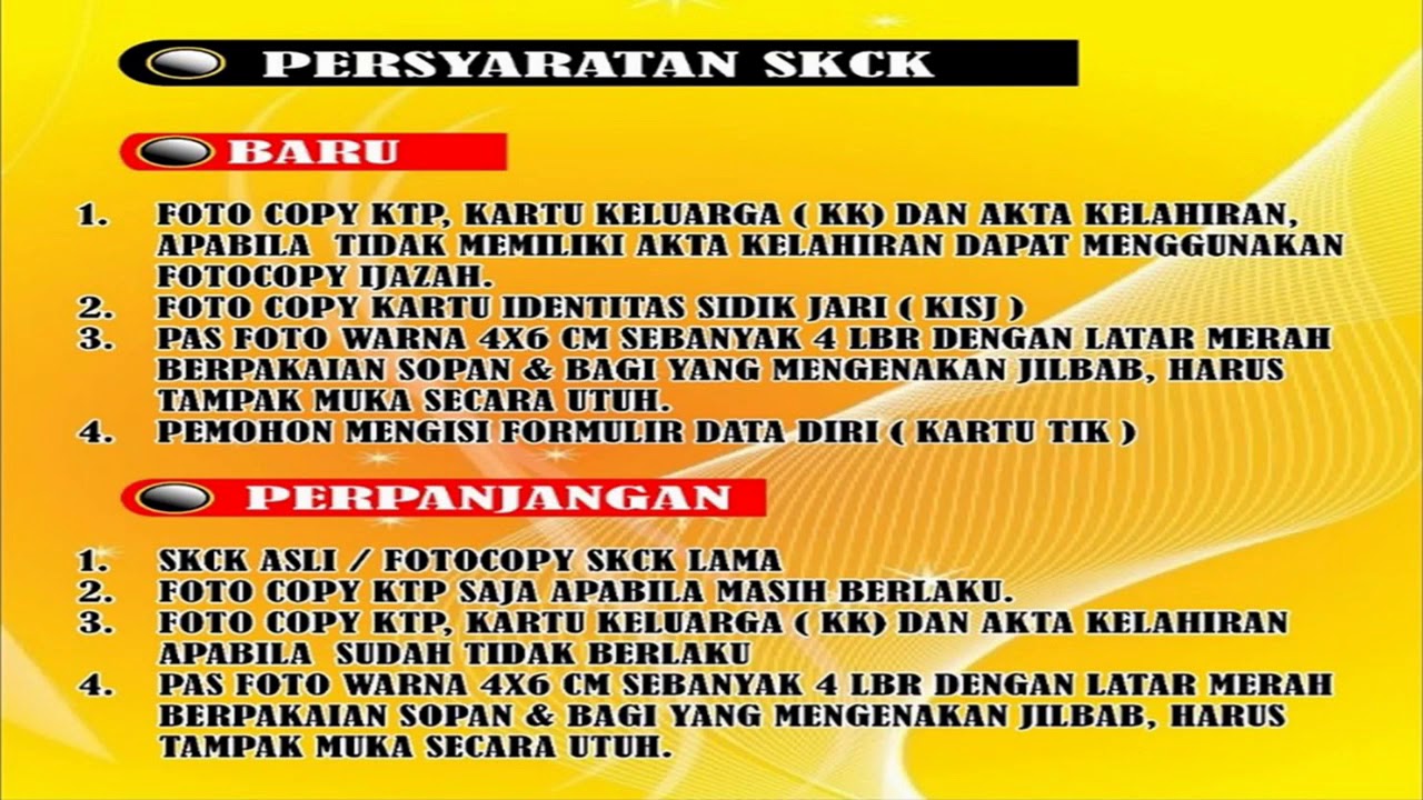 Persyaratan Pembuatan Skck Dan Ijin Keramian Youtube