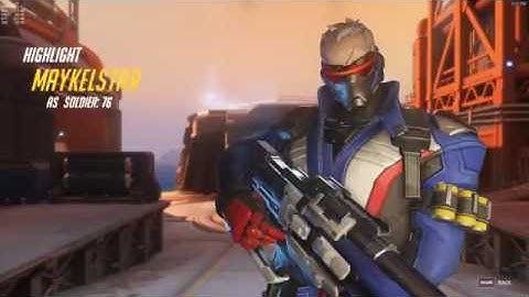 Overwatch - Soldier 76 Competitive Play highlight (Watchpoint Gibraltar)