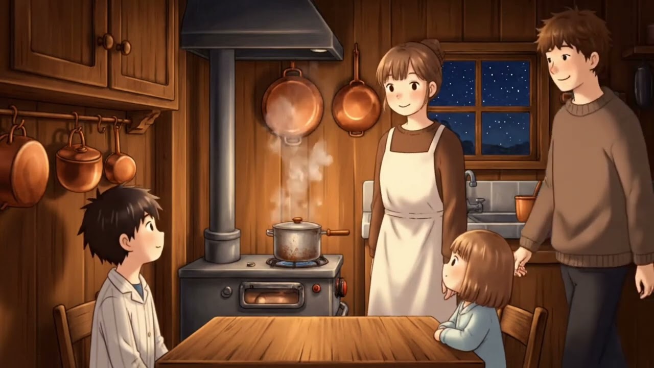 A Quiet Coastal Family Life  | Ghibli-Inspired Animation | Cozy Cooking & ASMR