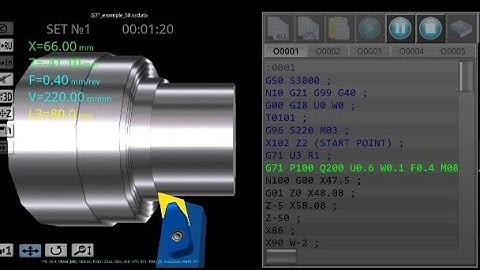 cnc g71 cycle program // g71 turning cycle program // g71 turning cycle example