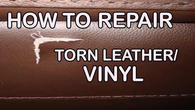 How to repair a leather tear in a car seat 