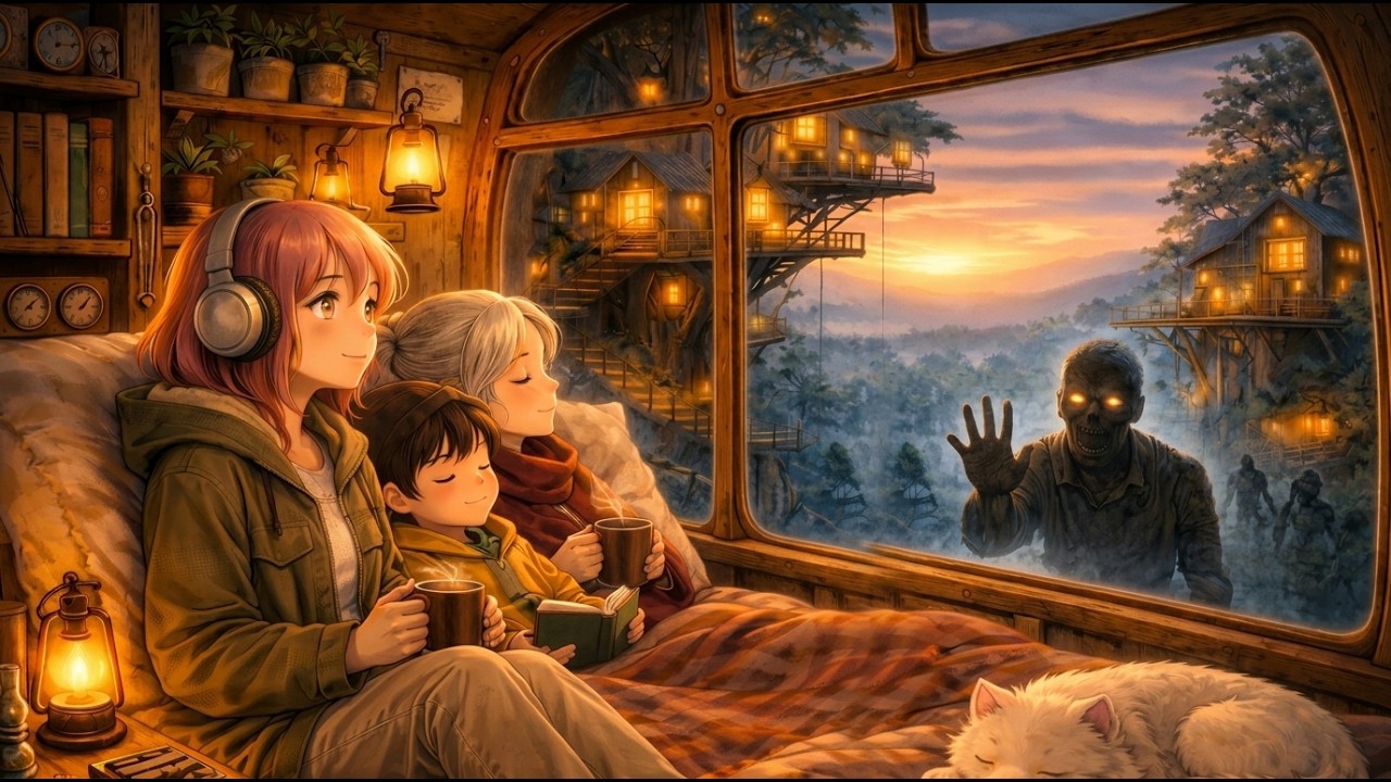 Post Apocalyptic Treehouse Survival | Ghibli Life Studio - YouTube