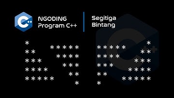 Membuat Bentuk Segitiga dengan Bintang || C++