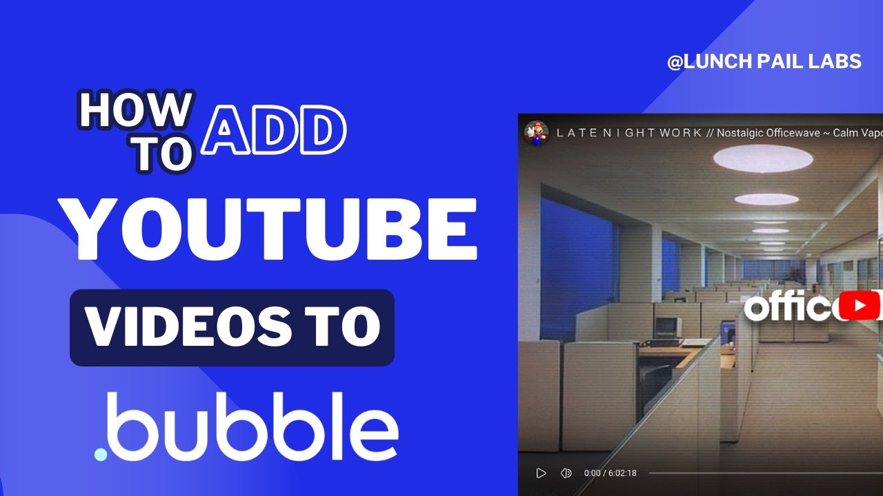 How to add YouTube videos to Bubble with the player style video plugin