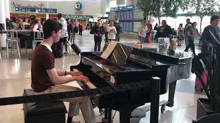Interstellar Main Theme, performed by teen pianist, Evan Brezicki at the Charlotte Douglas Airport.