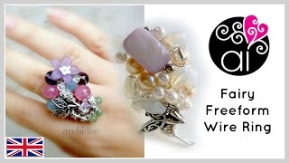 Tutorial Wire Technique Fairy Ring Freeform Diy Ring Eng