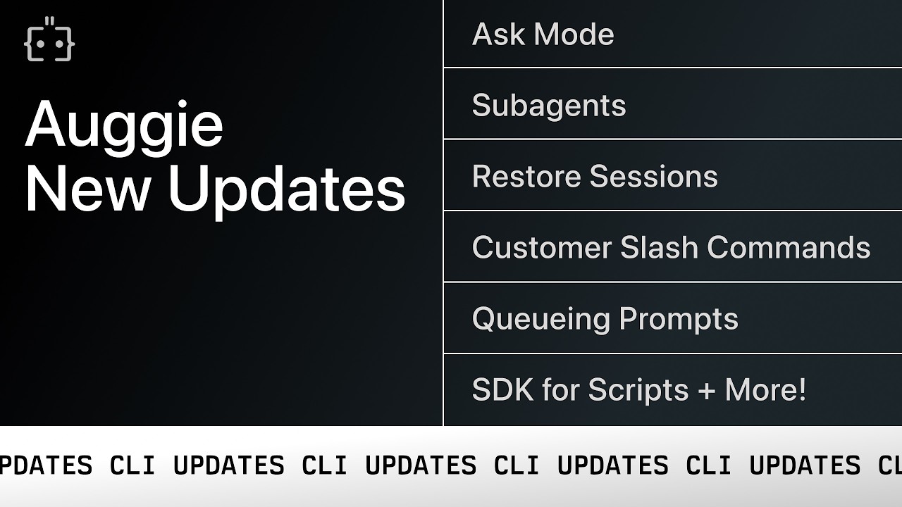 Auggie Updates (Jan 2026) | Augment Code CLI | ACP, Queue/Bash/Ask Mode, Subagents + more
