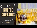 DIY RUFFLE CURTAINS | Easy way to make Pinterest Trendy Curtains | Under Rs 250 | Sakshi Agrawal