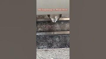 Deep Permanent Engraving on Metal Plate | Precision Dot Peen Marking Machine 🔩 | HeatSign