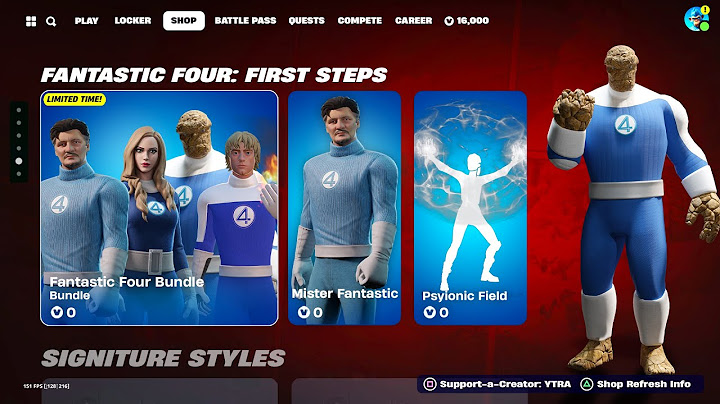 FORTNITE FANTASTIC FOUR UPDATE!